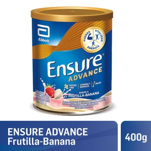 Suplemento nutricional advance banana/frutilla lata 400 gr