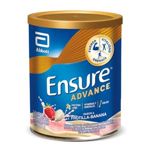 Suplemento nutricional advance banana/frutilla lata 400 gr