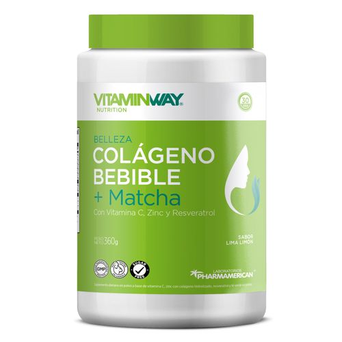Suplemento dietario colágeno bebible + matcha 360 gr