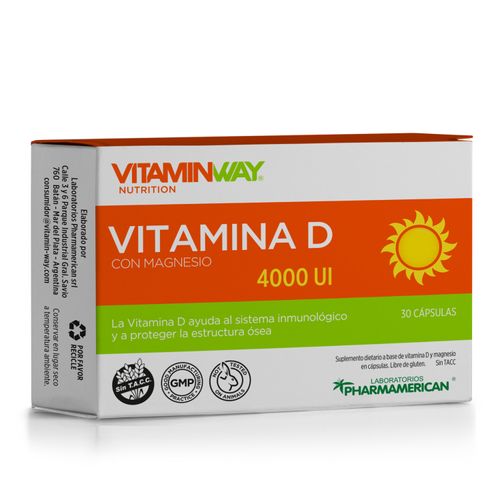 Suplemento dietario Vitamina D (30 cápsulas)
