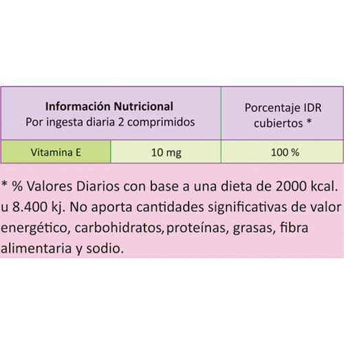 Centella asiática + vitamina E (60 comprimidos)