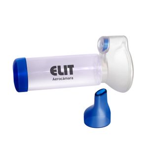 Aerocámara espaciadora bivalvula con máscara y boquilla