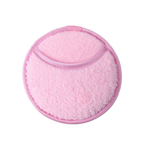 Rose pad de microfibra para remover maquillaje