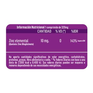 Zinc forte (30 comprimidos)