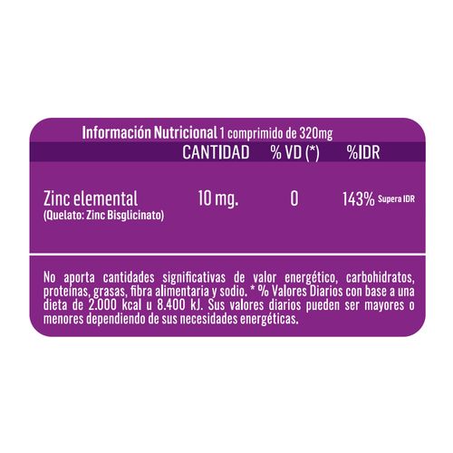Zinc forte (30 comprimidos)