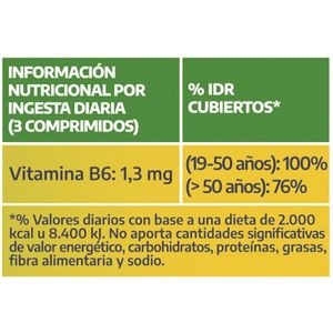 Levadura de cerveza 500 + vitamina B (60 comprimidos)