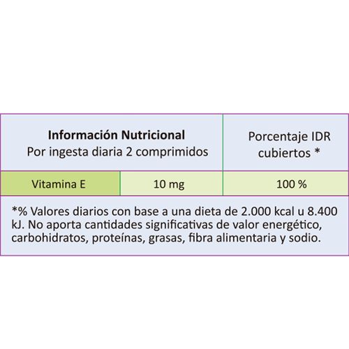 Colágeno hidrolizado + vitamina E (60 comprimidos)
