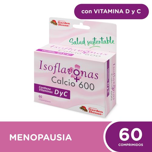 Isoflavonas de soja + calcio 600 (60 comprimidos)