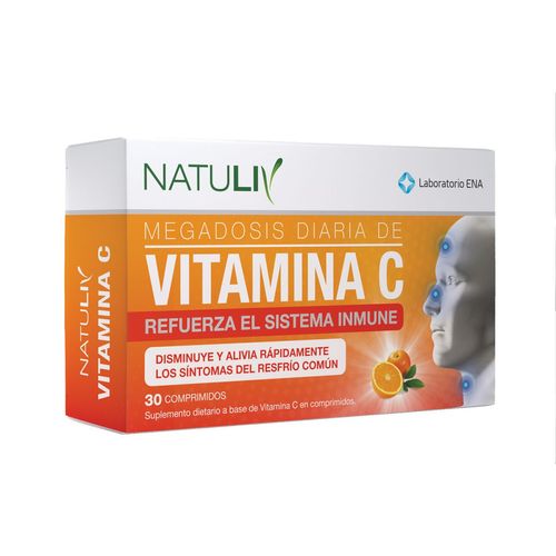 Vitamina c aumenta sistema inmunológico por 30 comp
