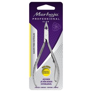 Alicate para cuticula professional con mango largo -en acero inoxidable-