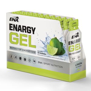 Suplemento deportivo enargy gel sabor limón (12 sobres)