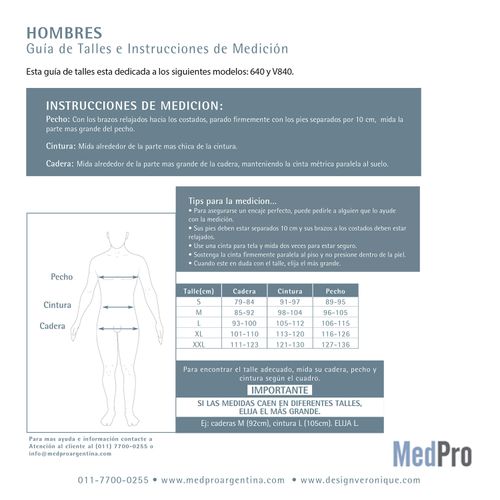 Chaleco abdominal y pecho hombre - mod V840