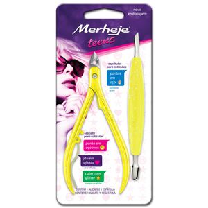 Teens kit alicate para cuticula + espatula