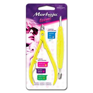 Teens kit alicate para cuticula + espatula