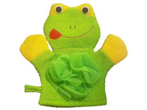 Manopla para baño de toalla con esponja BA135