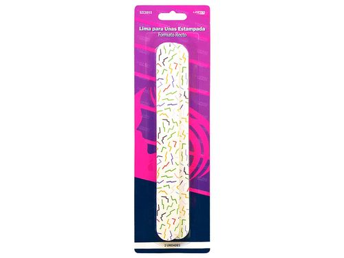 Lima para uñas estampada recta 2 un