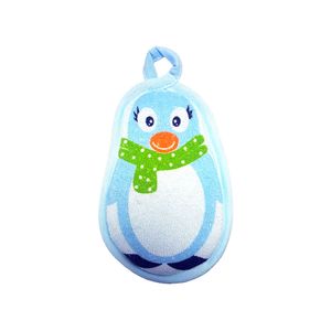 Esponja de baño para bebé celeste