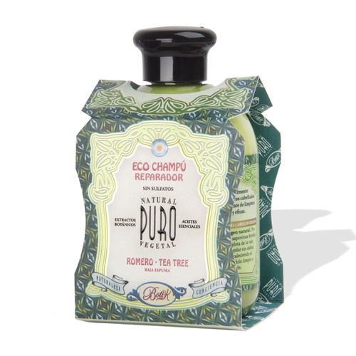 Shampoo eco sin sulfatos romero tea tree 300 ml
