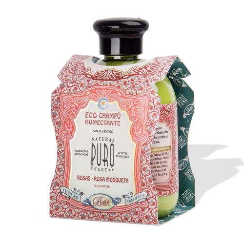 Shampoo eco sin sulfatos rosa rosa mosqueta 300 ml