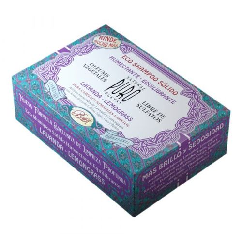 Shampoo solido sin sulfatos lavanda lemongrass 80 gr