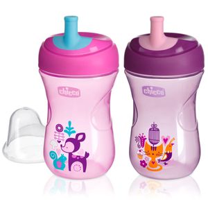 Vaso antiderrame advanced cup girl + 12 meses