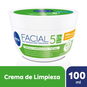 Crema facial 5 en 1 cuidado limpiadora para todo tipo de piel 100 ml
