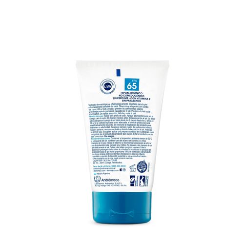 Protector solar bebés fps 65 crema 120 gr