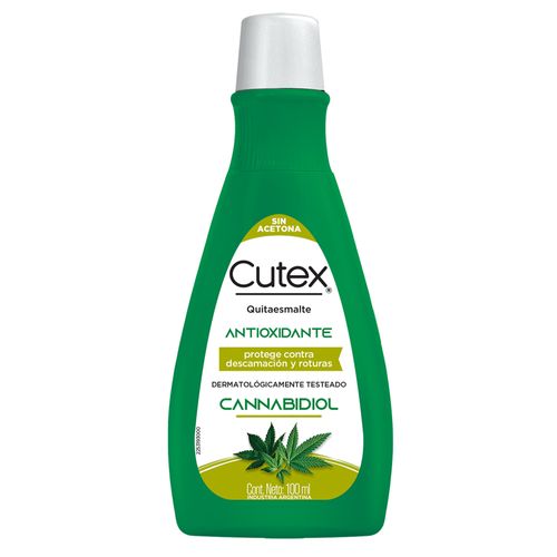 Quitaesmalte antioxidante con cannabidiol 100 ml