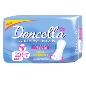 Protectores diarios duo forma pocket sin perfume (20 u)