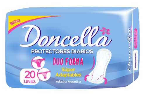 Protectores diarios duo forma pocket sin perfume (20 u)