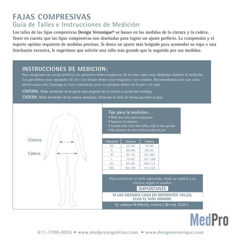 Faja soporte glúteo con cierre delantero - mod 851b