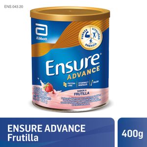 Suplemento nutricional advance frutilla lata 400 gr