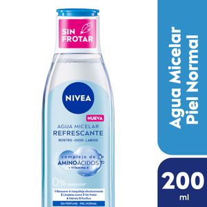 Agua micelar 5 en 1 refrescante para piel normal 200 ml