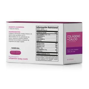 Suplemento dietario colágeno + calcio (60 cápsulas)