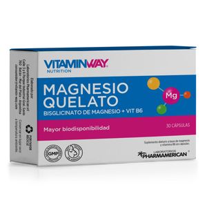 Suplemento dietario magnesio quelato (30 cásulas rígidas)