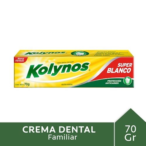 Pasta dental Super Blanco con calcio 70 gr