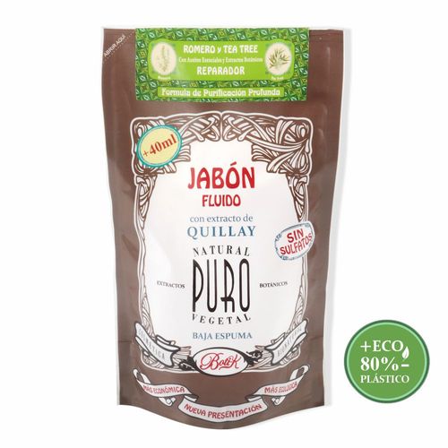 Sachet Jabon Fluido Romero Tea Tree 280 ml