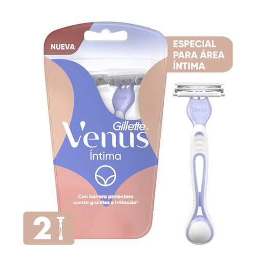 Maquina de afeitar venus intima desechable (2 Unidades)