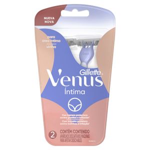 Maquina de afeitar venus intima desechable (2 Unidades)