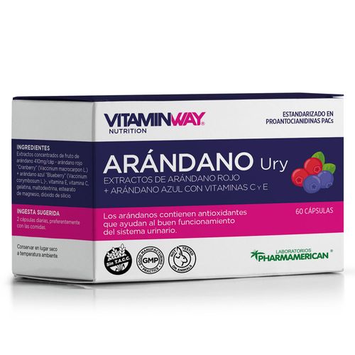 Suplemento dietario arandano ury estuche (60 cápsulas)