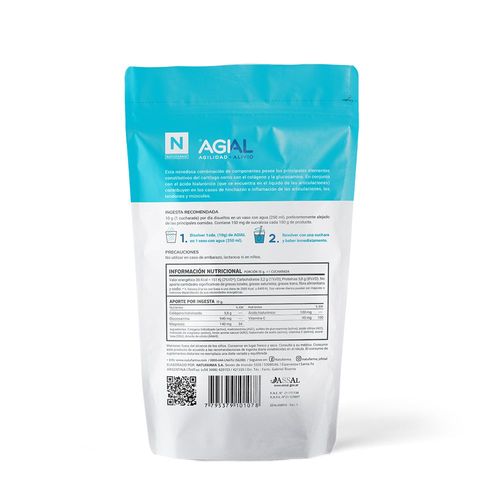 Colágeno hidrolizado y II - magnesio - ácido hialurónico y vit v y d 300 gr