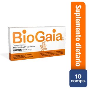 Comprimidos probióticos masticables sabor limón (10 unidades)