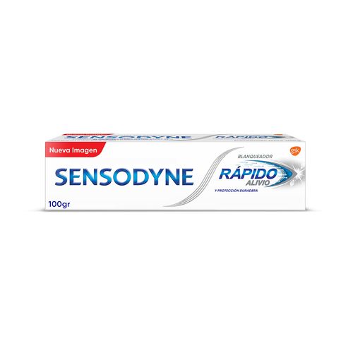 Pasta dental rapido alivio blanqueador para dientes sensibles 100 grs