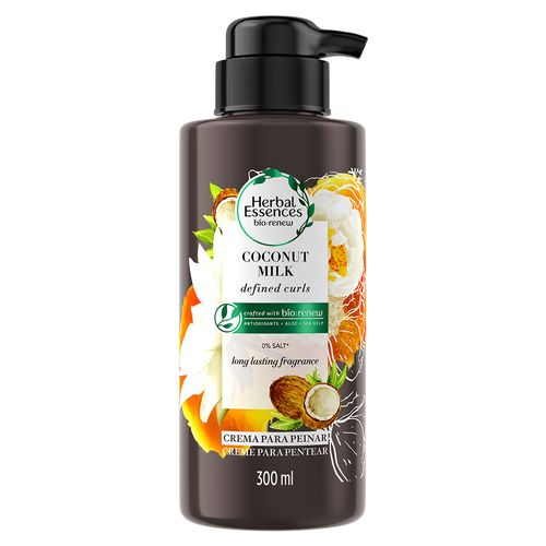 Crema para peinar bío:renew coconut milk 300 ml
