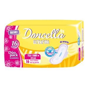 Toallitas ultrafinas pocket tela suave (16 u)