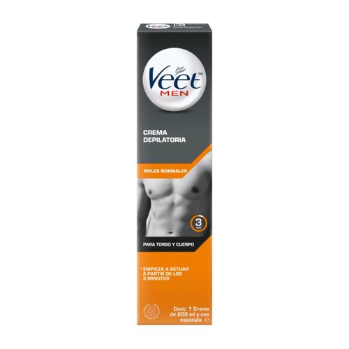 Crema depilatoria para hombre piel normal 200 ml