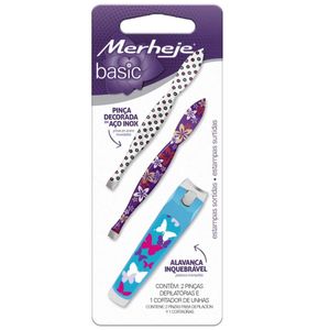 Basic pack (2 pinzas depilatoria + cortauñas)