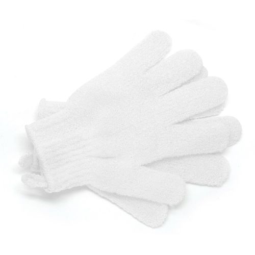 Guantes exfoliantes para cuerpo (blancos)