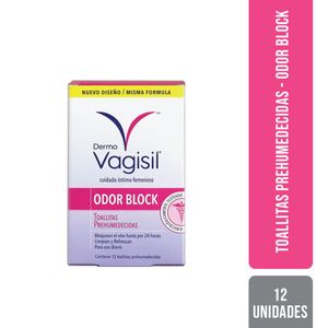 Toallitas prehumedecidas odor block por 12 unidades