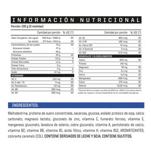 Suplemento deportivo ultra mass chocolate 1500 gr